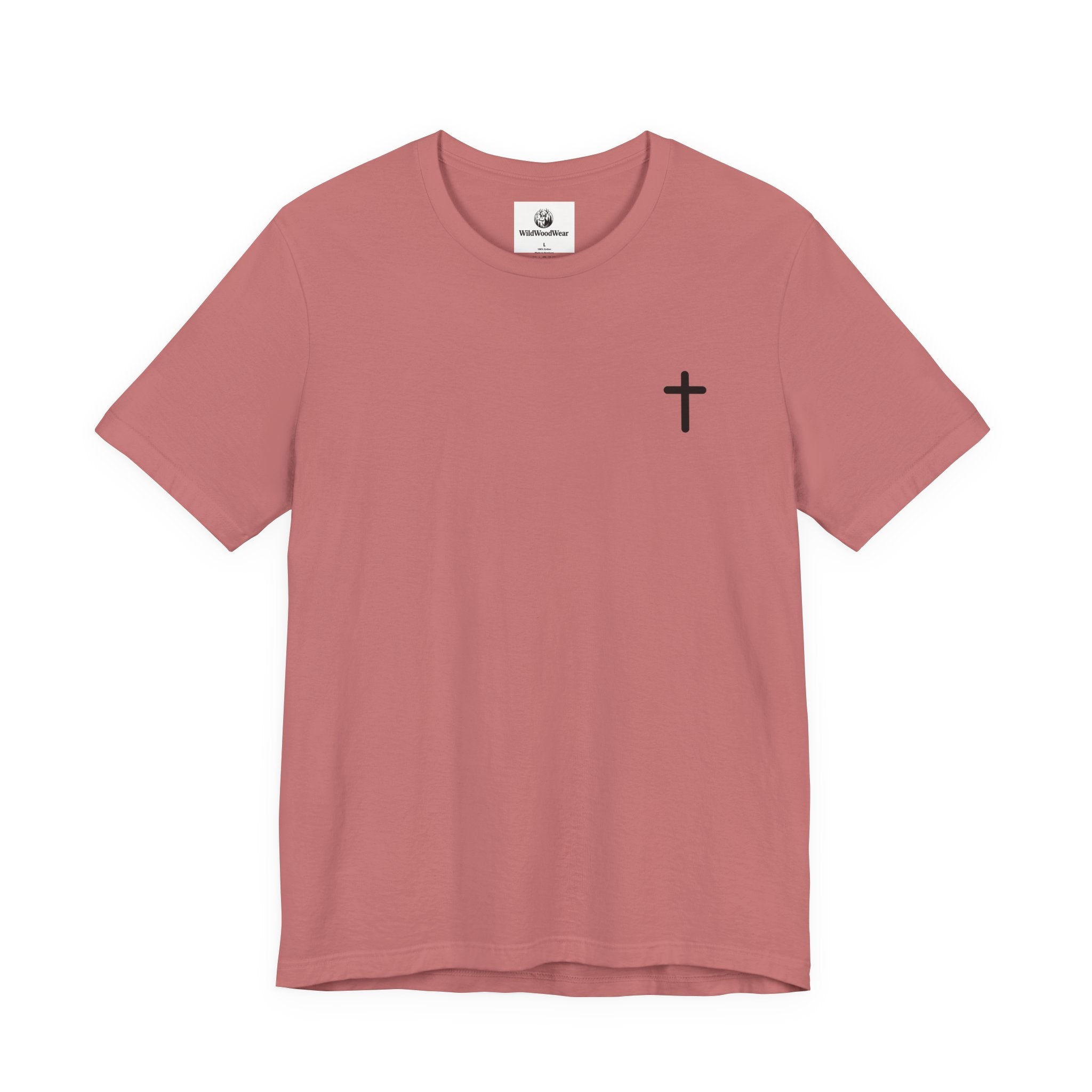Christian Cross Tee — Philippians 4:13 Sunset Back Graphic T-Shirt