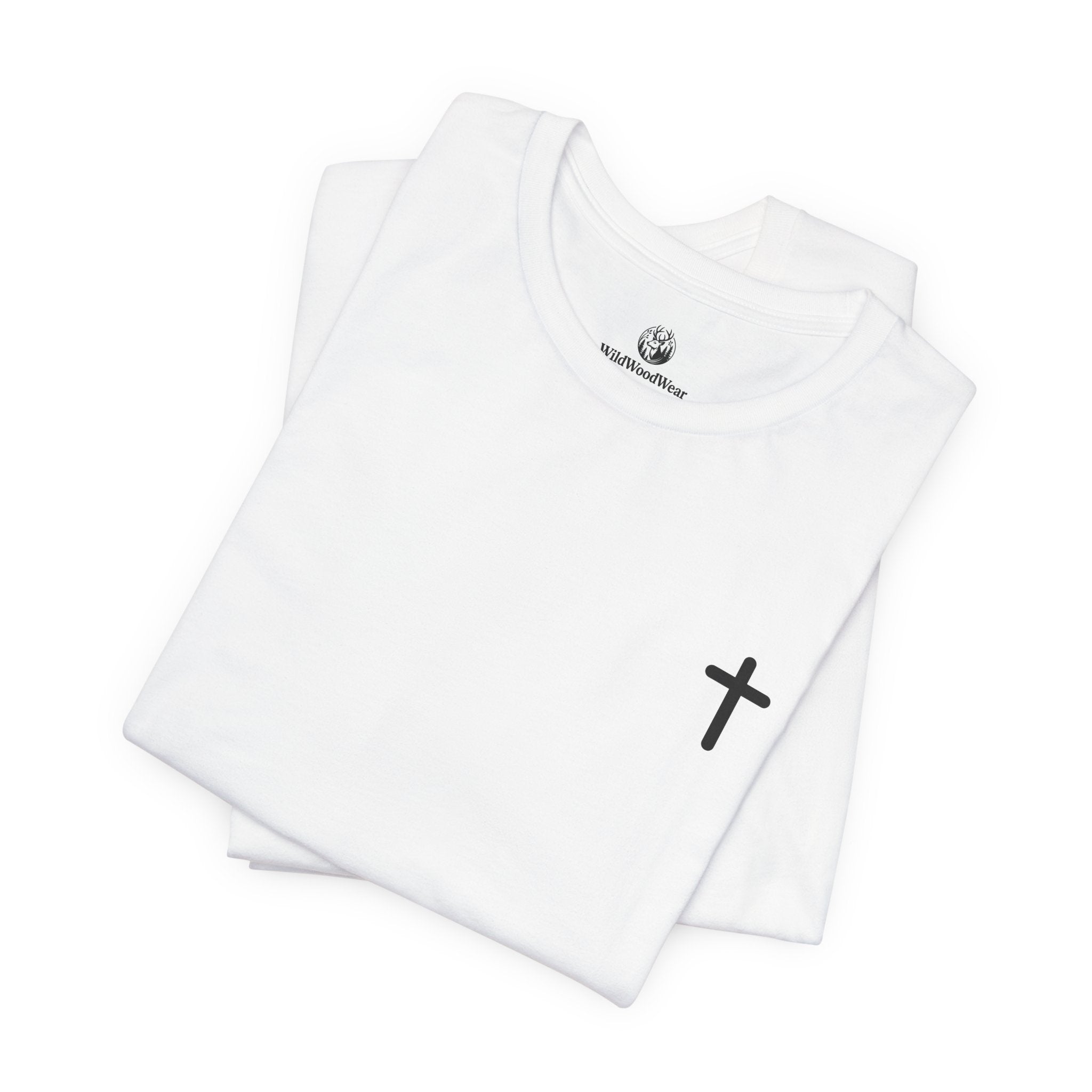 Christian Cross Tee — Philippians 4:13 Sunset Back Graphic T-Shirt