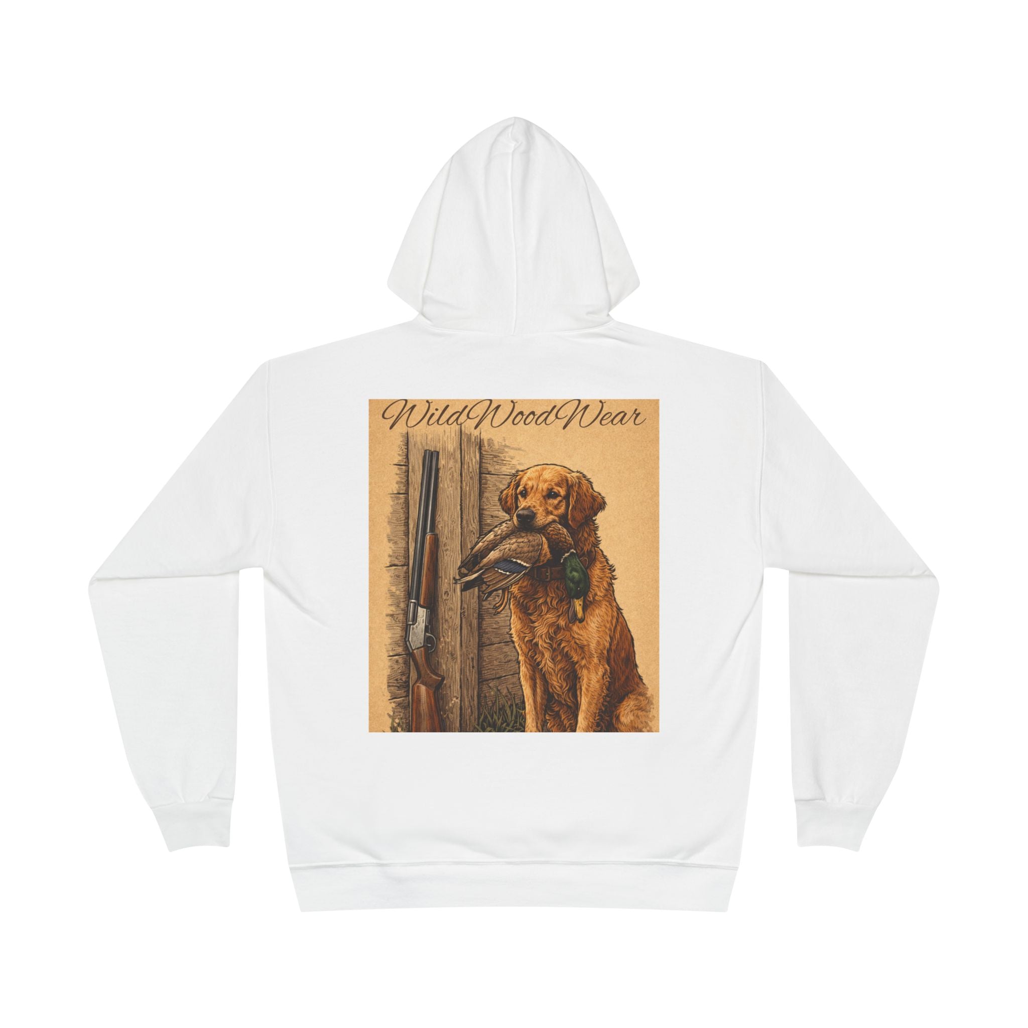 Retriever Hunting Hoodie — "Wild Wood Wear" Vintage Duck Hunting Pullover