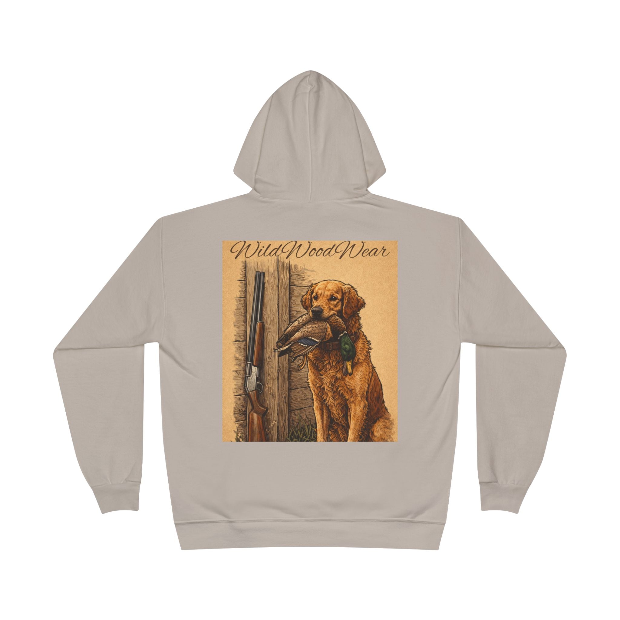 Retriever Hunting Hoodie — "Wild Wood Wear" Vintage Duck Hunting Pullover