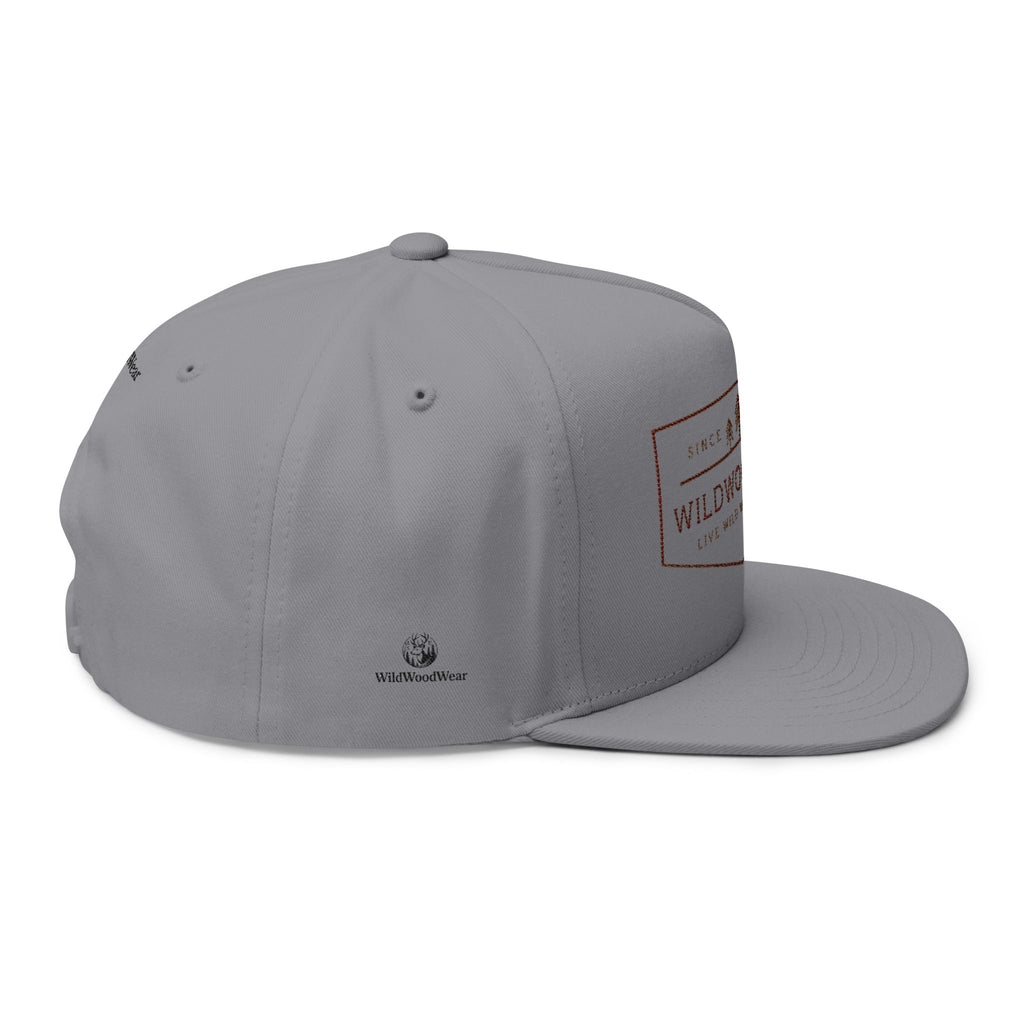 WildWoodWear Embroidered Flat Bill Cap — Outdoor Adventure Snapback very exciting and comfort