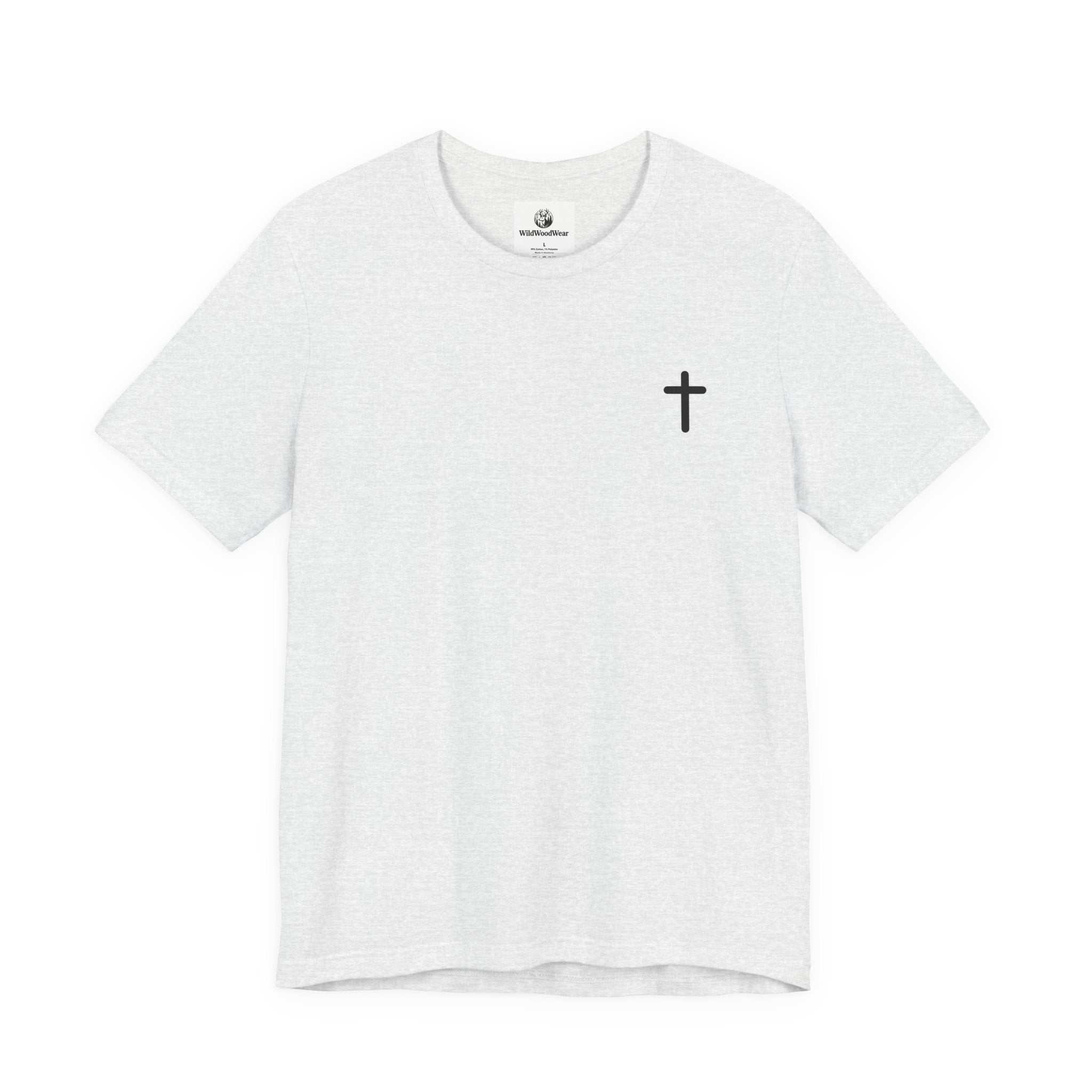 Christian Cross Tee — Philippians 4:13 Sunset Back Graphic T-Shirt