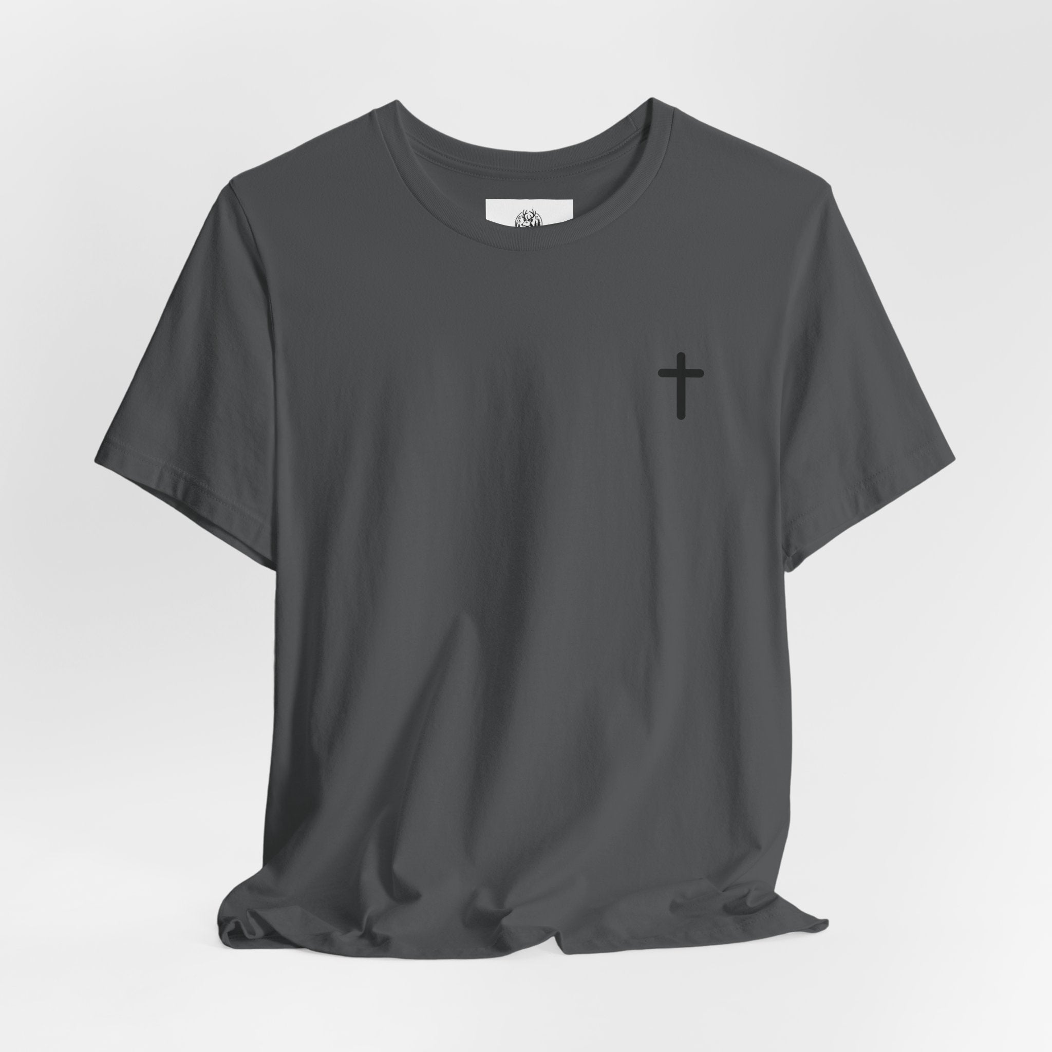Christian Cross Tee — Philippians 4:13 Sunset Back Graphic T-Shirt