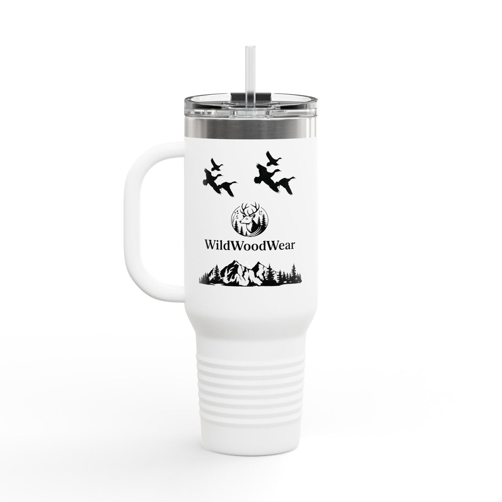 40oz Insulated Travel Mug — WildWoodWear Duck Hunting Design