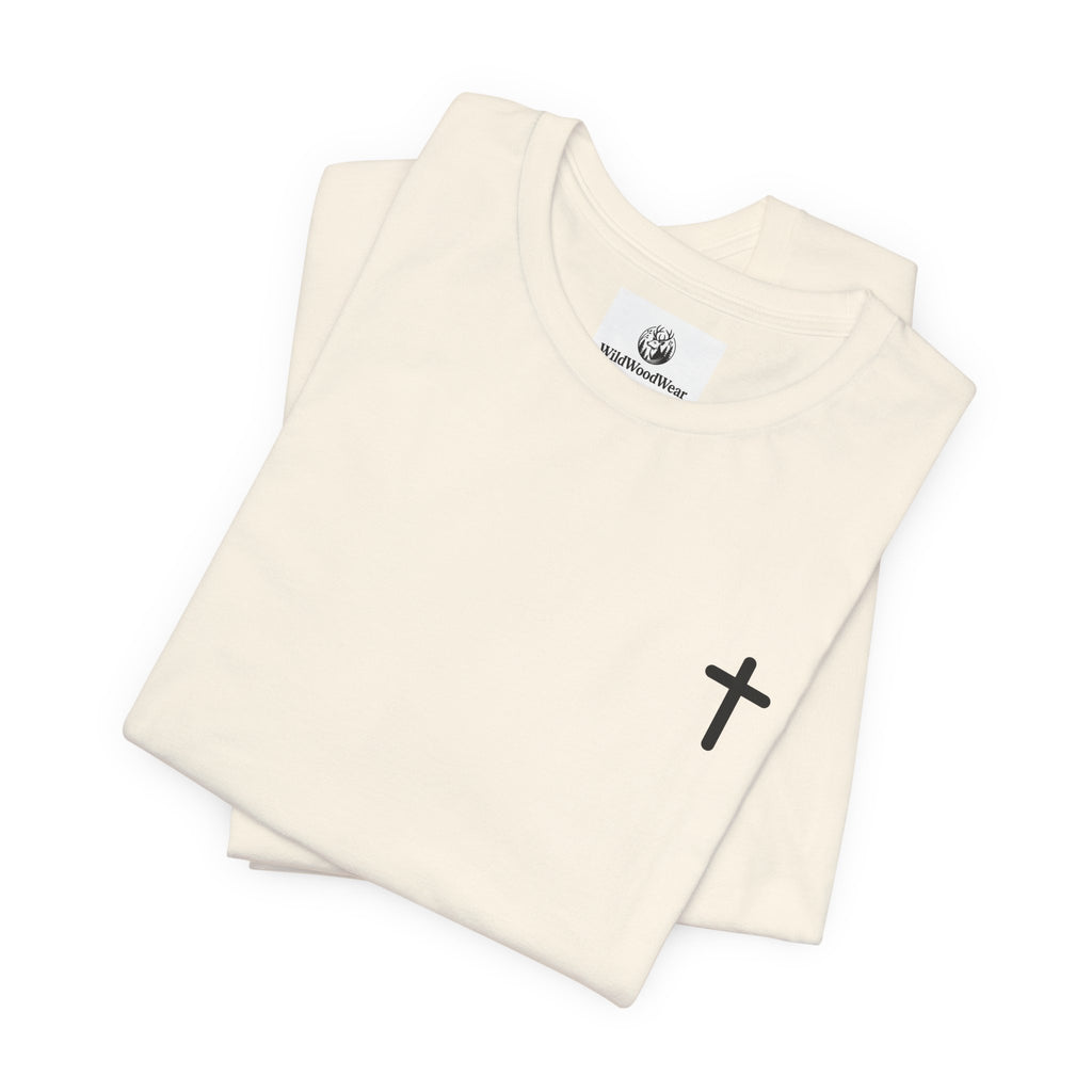 Christian Cross Tee — Philippians 4:13 Sunset Back Graphic T-Shirt