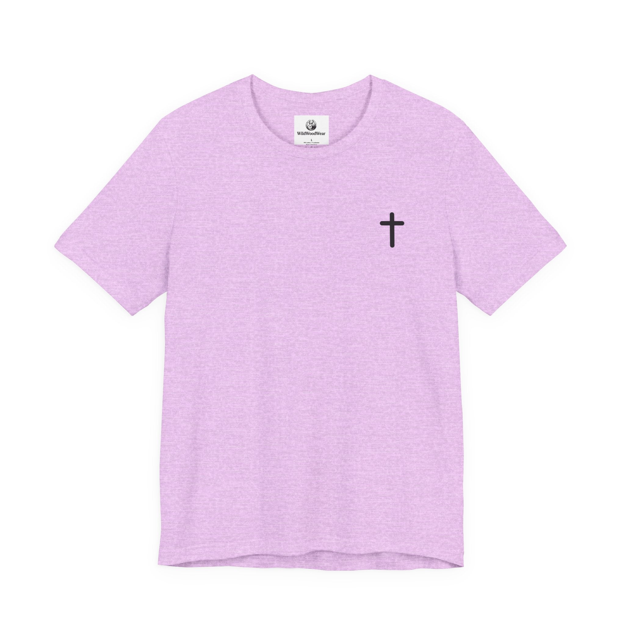 Christian Cross Tee — Philippians 4:13 Sunset Back Graphic T-Shirt