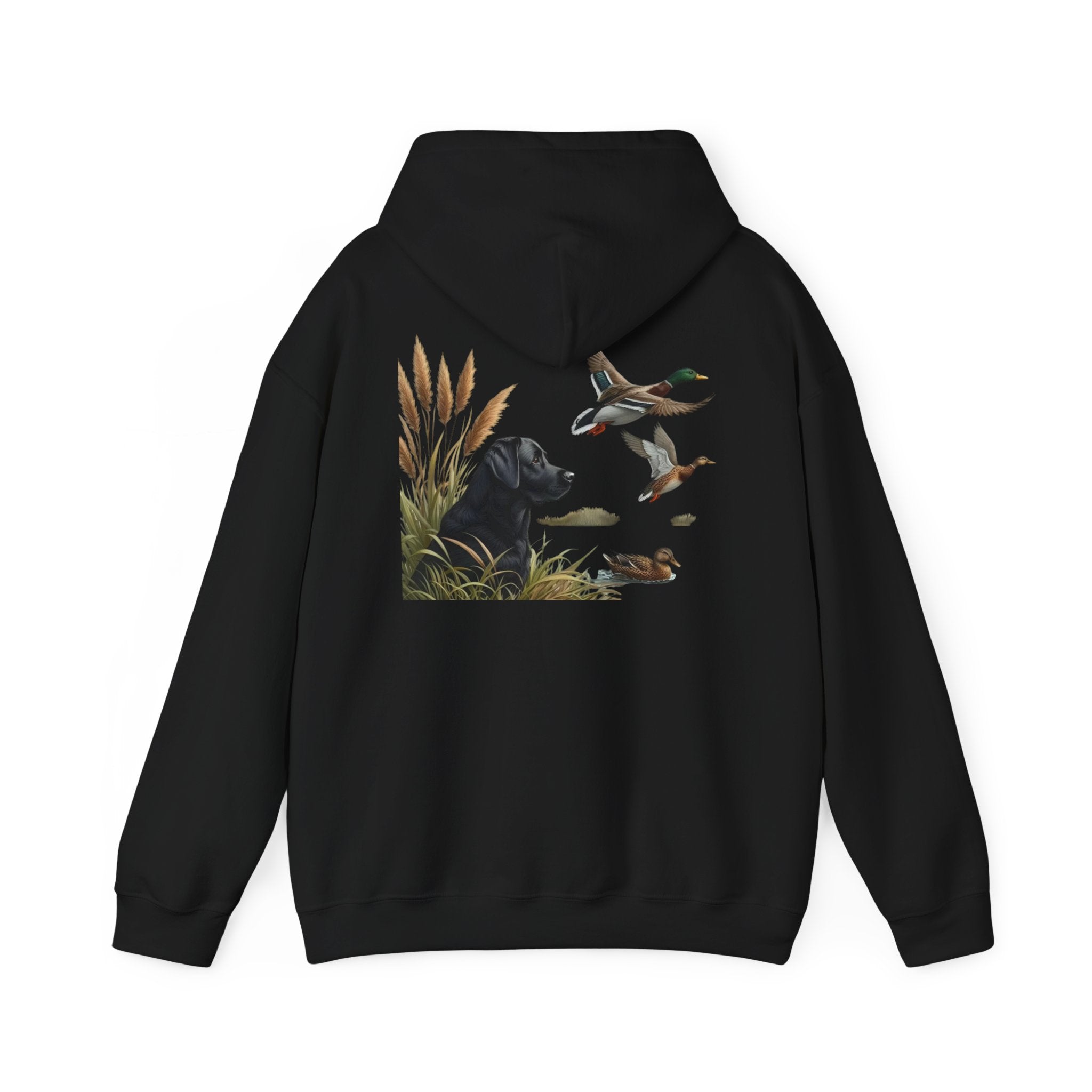 Duck Hunting Retriever Hoodie – WildWoodWear Field Dog Graphic Hooded Sweatshirt