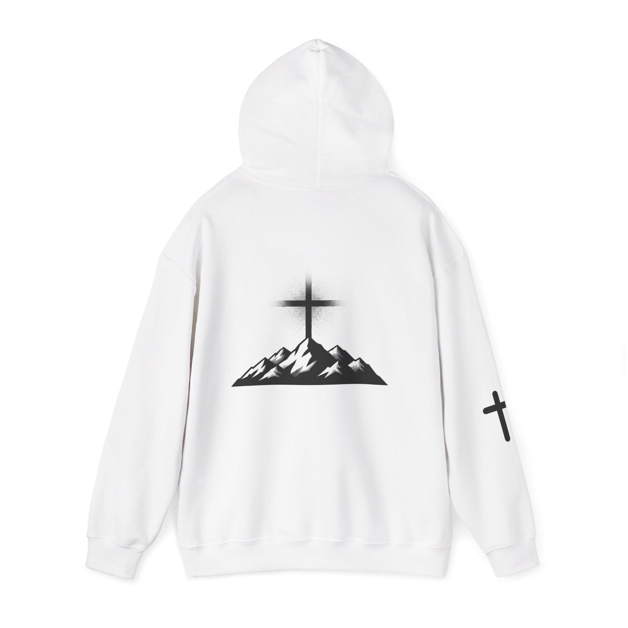 Mountain Cross Hoodie — Christian Faith Cross Sweatshirt