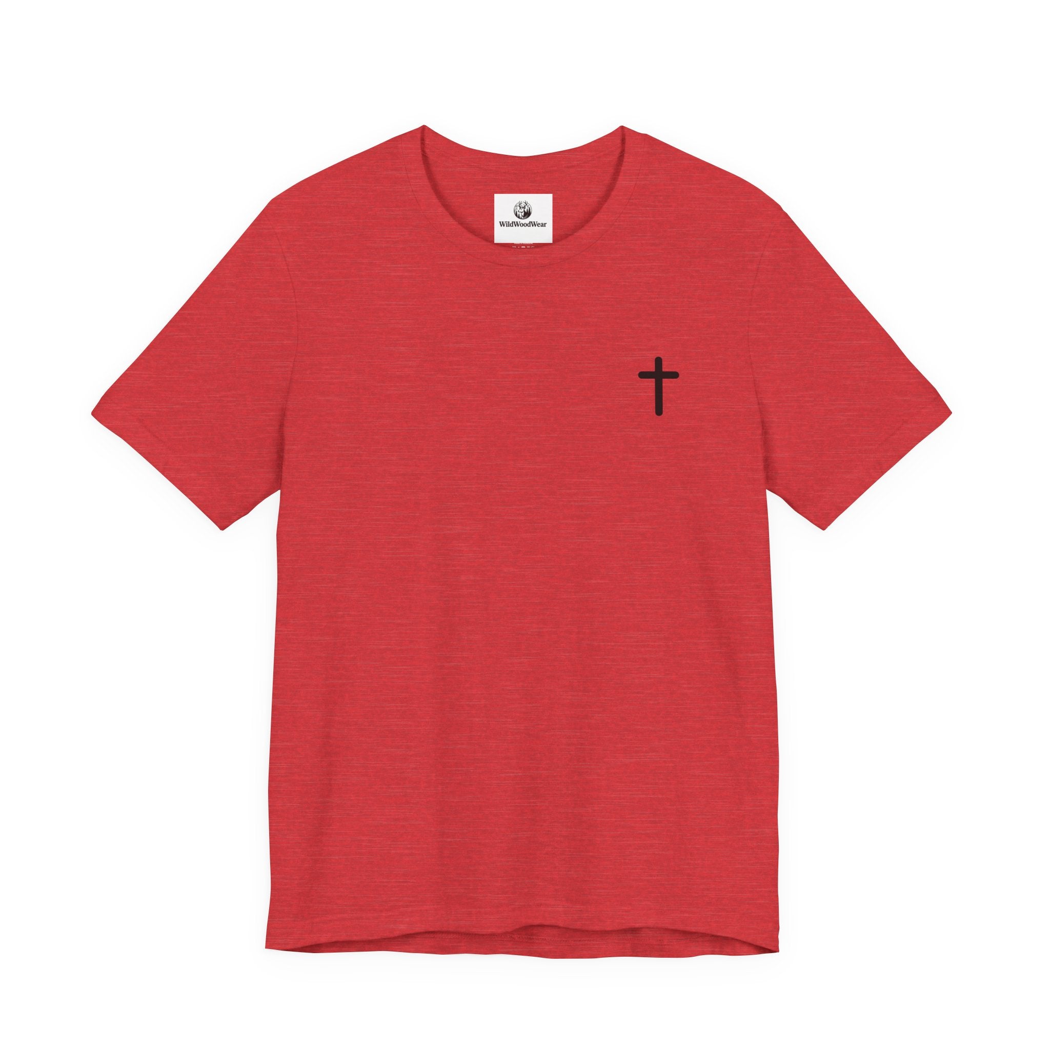 Christian Cross Tee — Philippians 4:13 Sunset Back Graphic T-Shirt