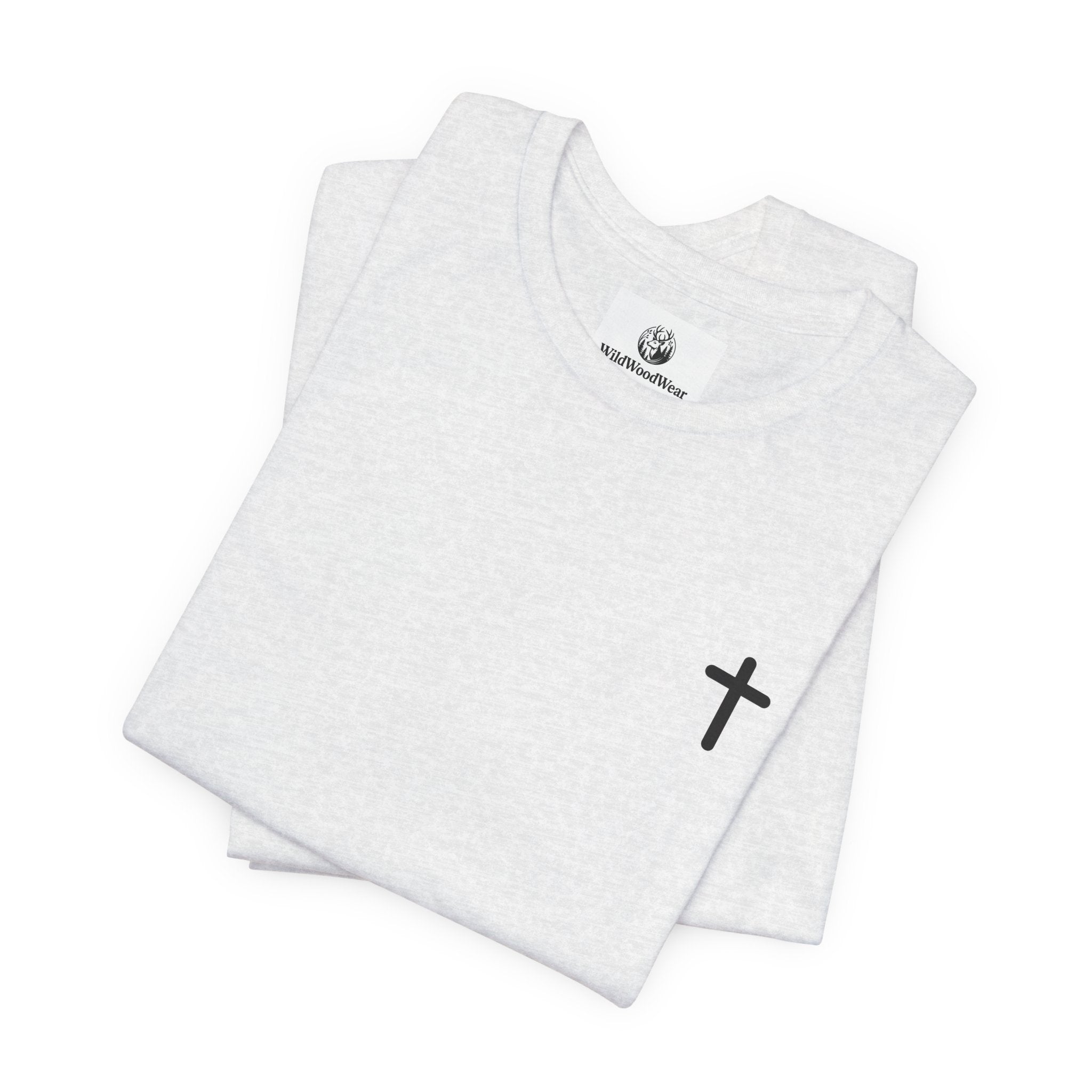 Christian Cross Tee — Philippians 4:13 Sunset Back Graphic T-Shirt