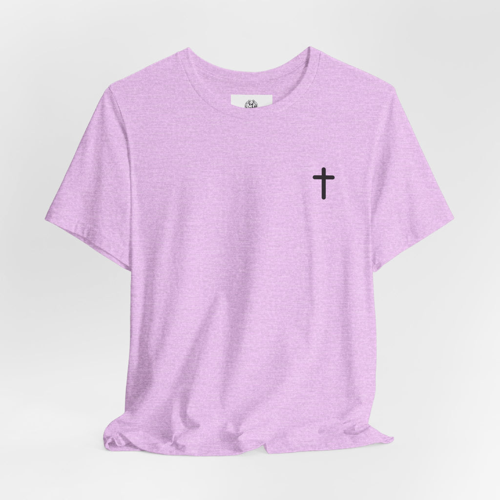 Christian Cross Tee — Philippians 4:13 Sunset Back Graphic T-Shirt