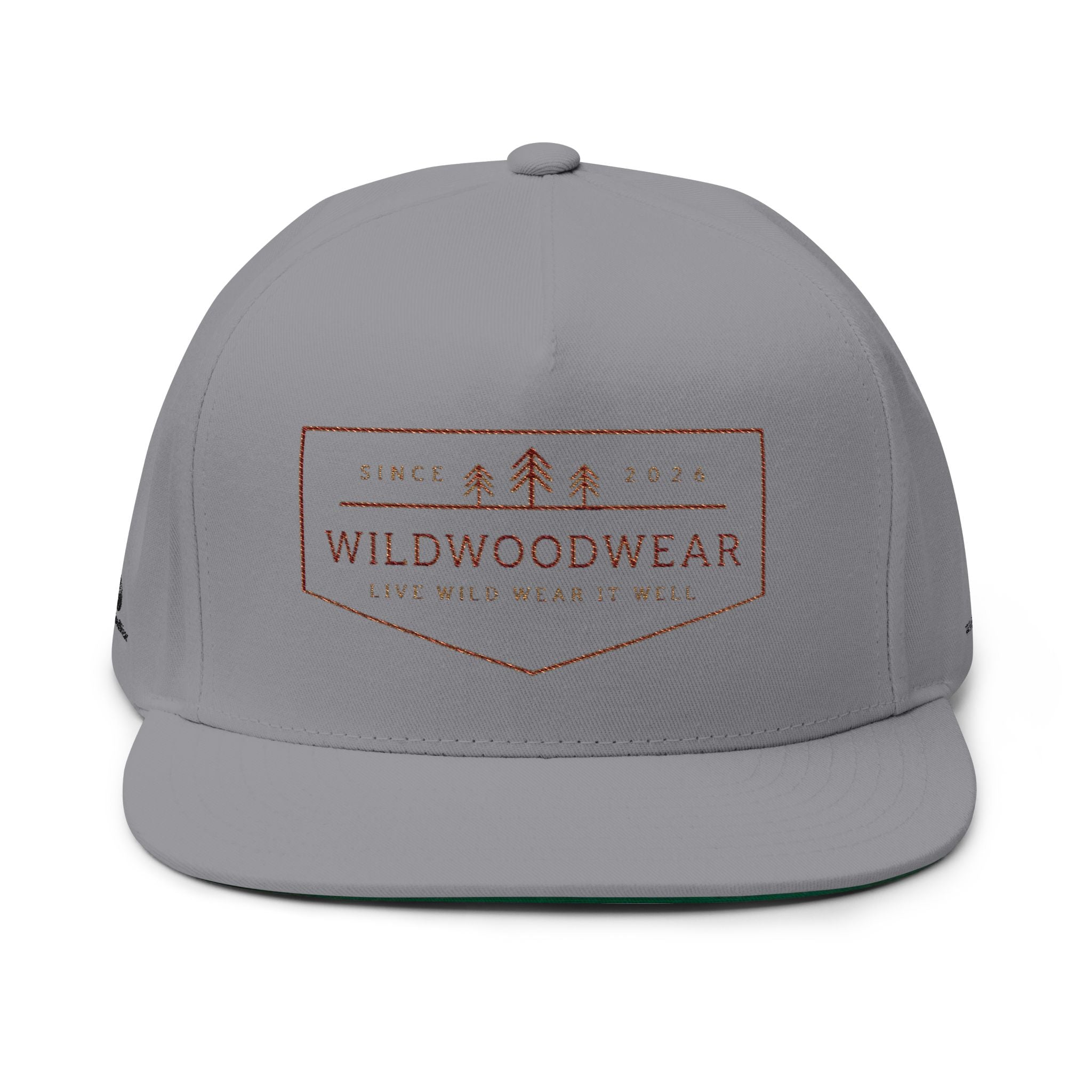 WildWoodWear Embroidered Flat Bill Cap — Outdoor Adventure Snapback very exciting and comfort