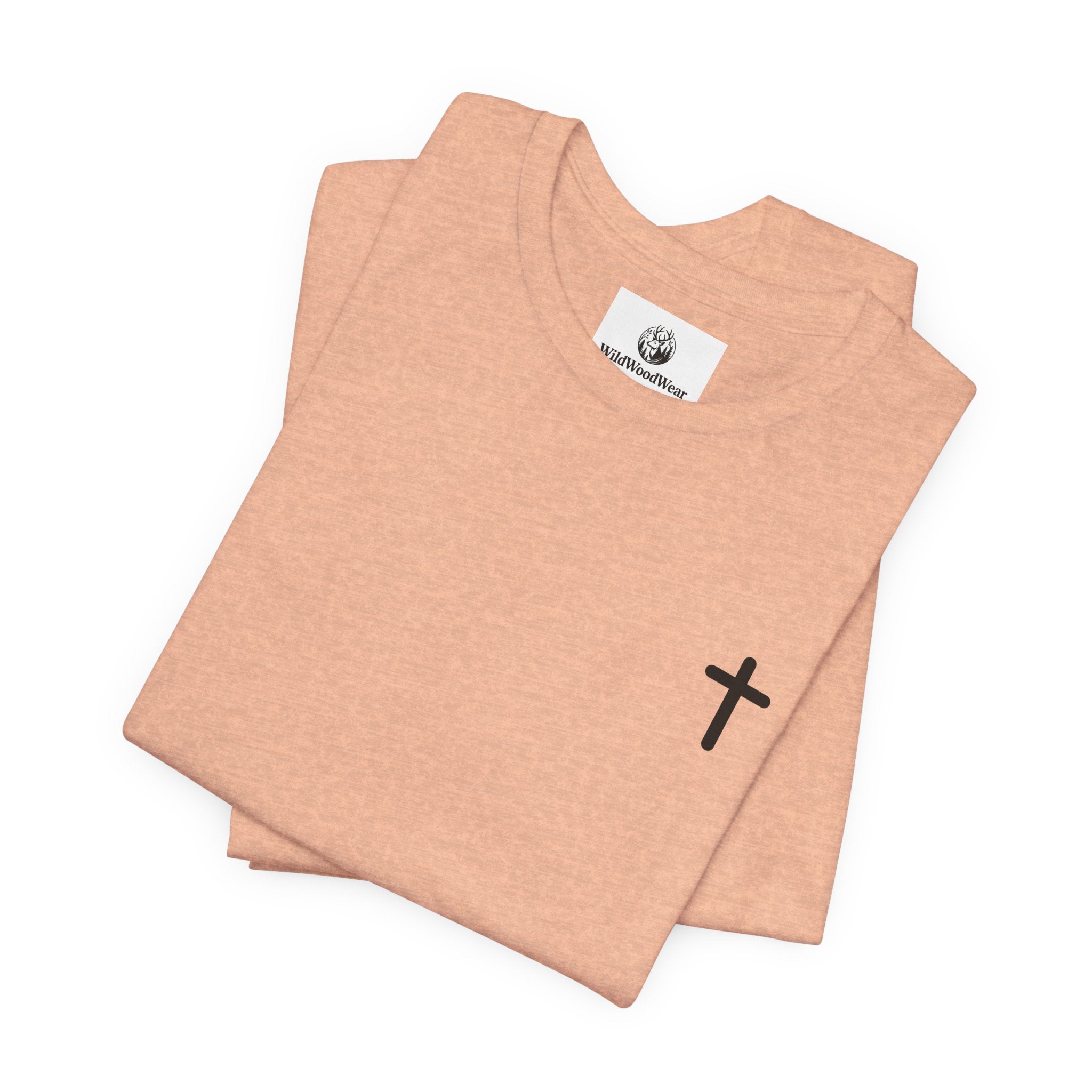 Christian Cross Tee — Philippians 4:13 Sunset Back Graphic T-Shirt