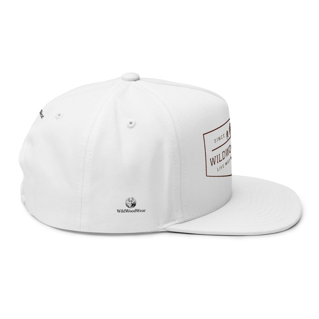 WildWoodWear Embroidered Flat Bill Cap — Outdoor Adventure Snapback very exciting and comfort