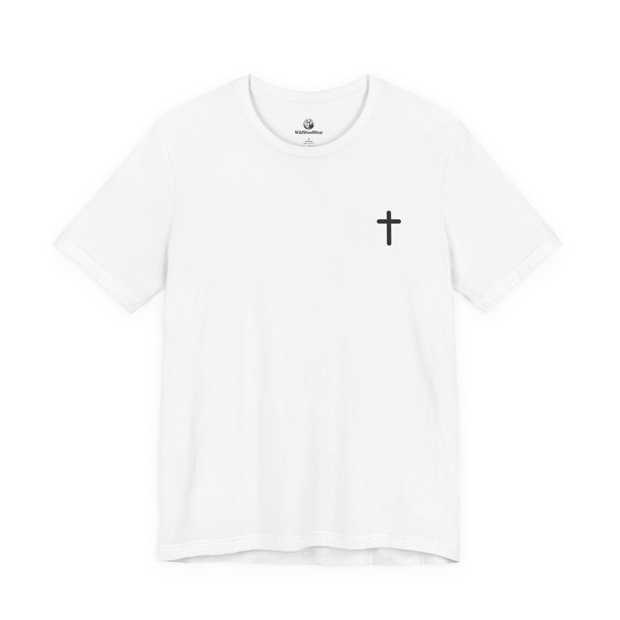 Christian Cross Tee — Philippians 4:13 Sunset Back Graphic T-Shirt