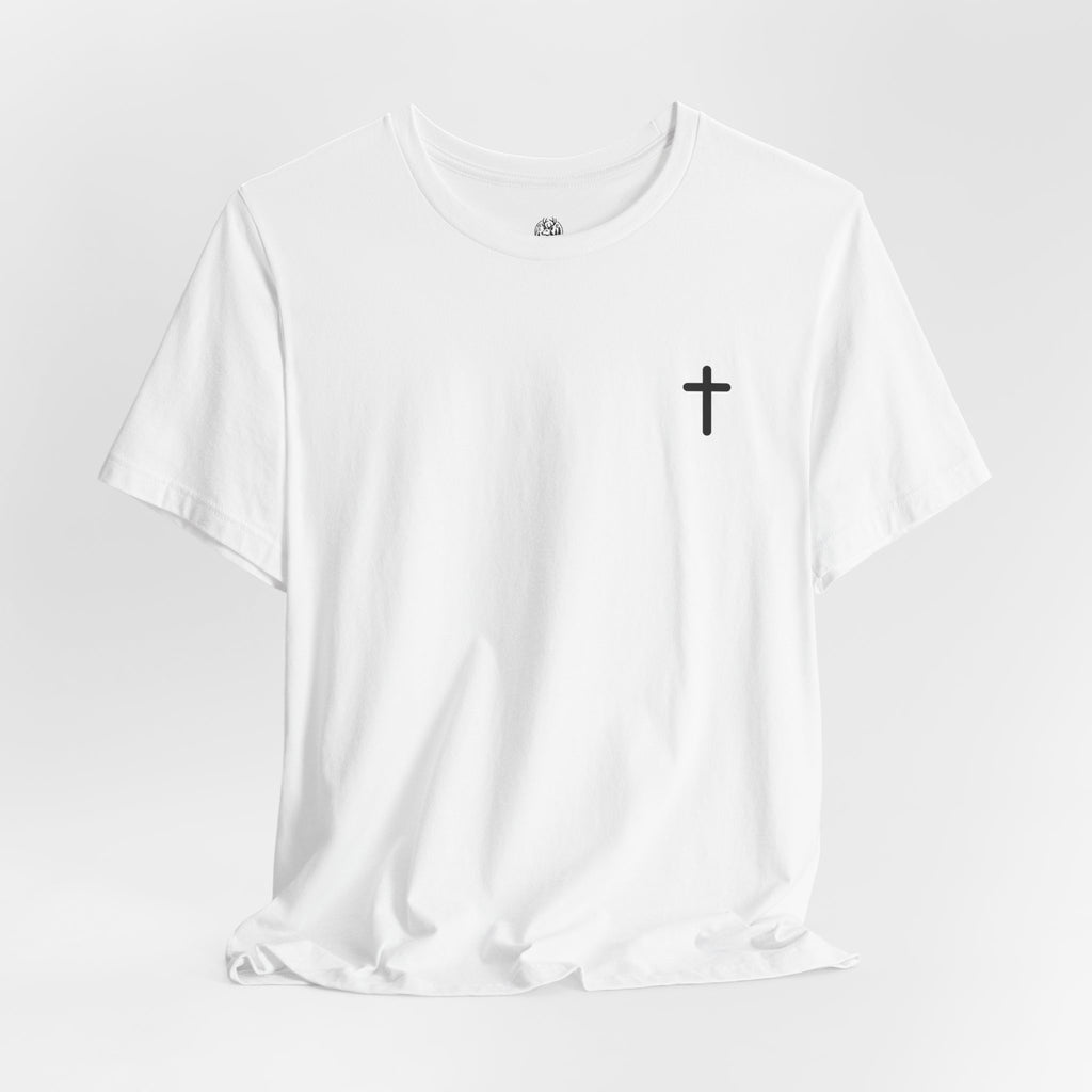 Christian Cross Tee — Philippians 4:13 Sunset Back Graphic T-Shirt