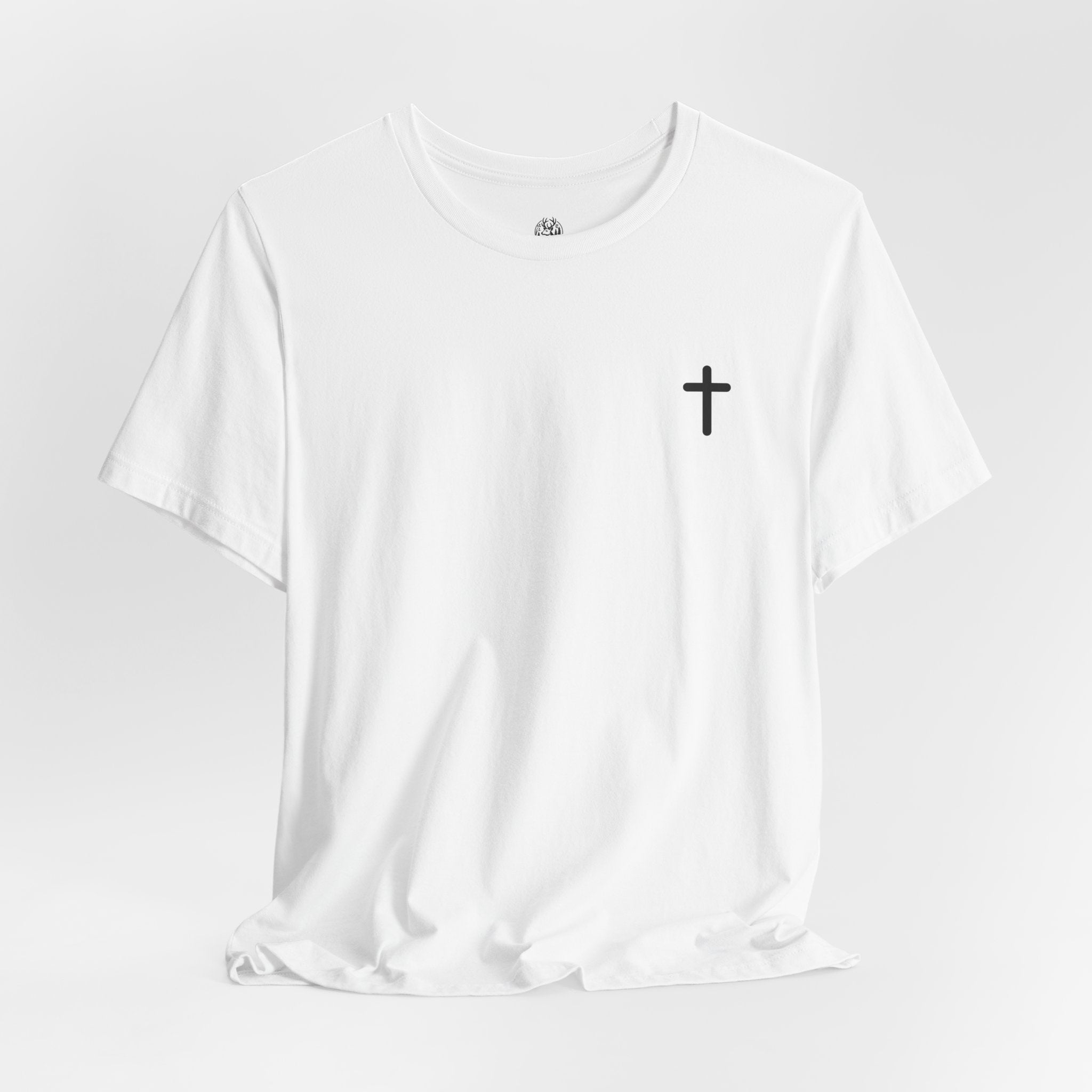 Christian Cross Tee — Philippians 4:13 Sunset Back Graphic T-Shirt