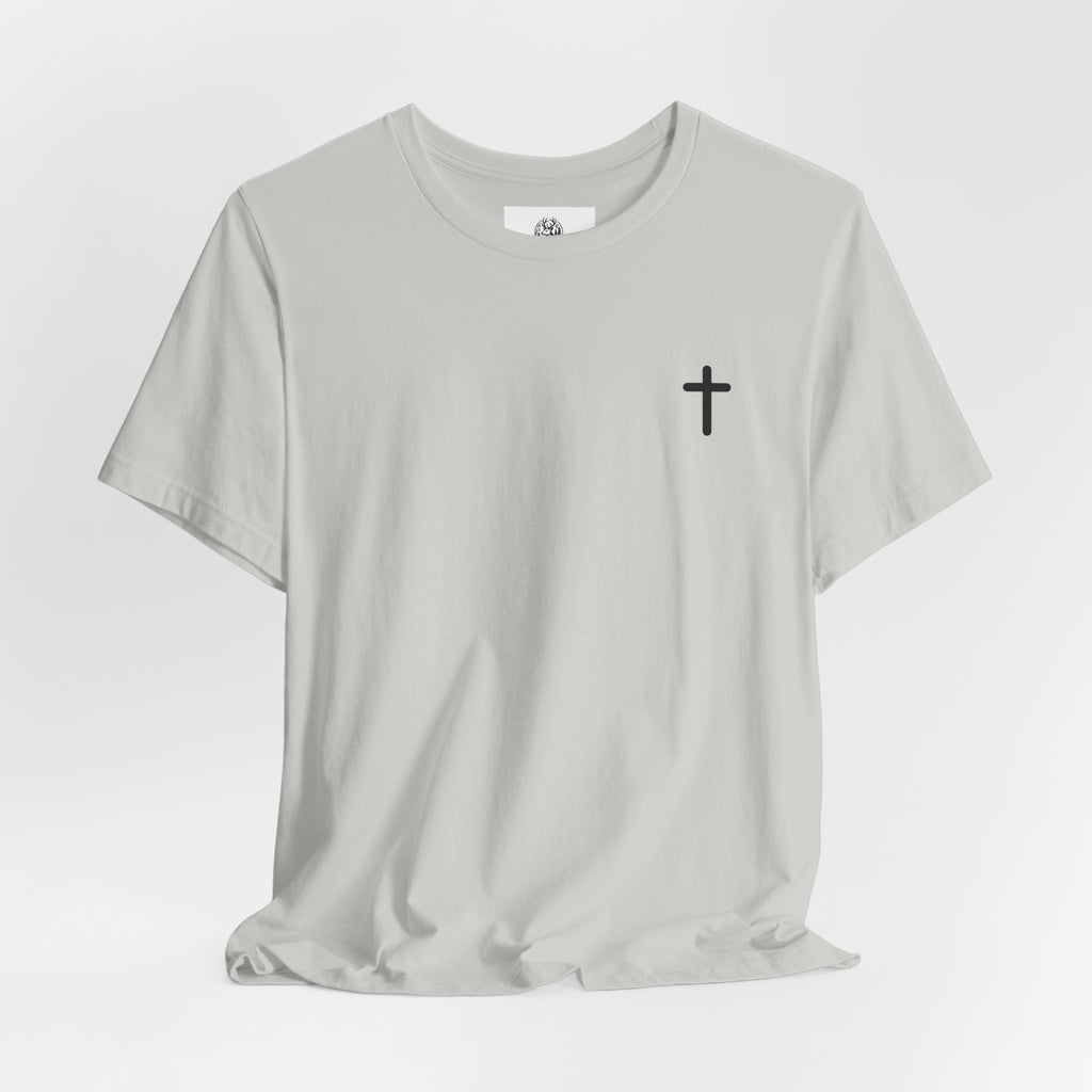 Christian Cross Tee — Philippians 4:13 Sunset Back Graphic T-Shirt