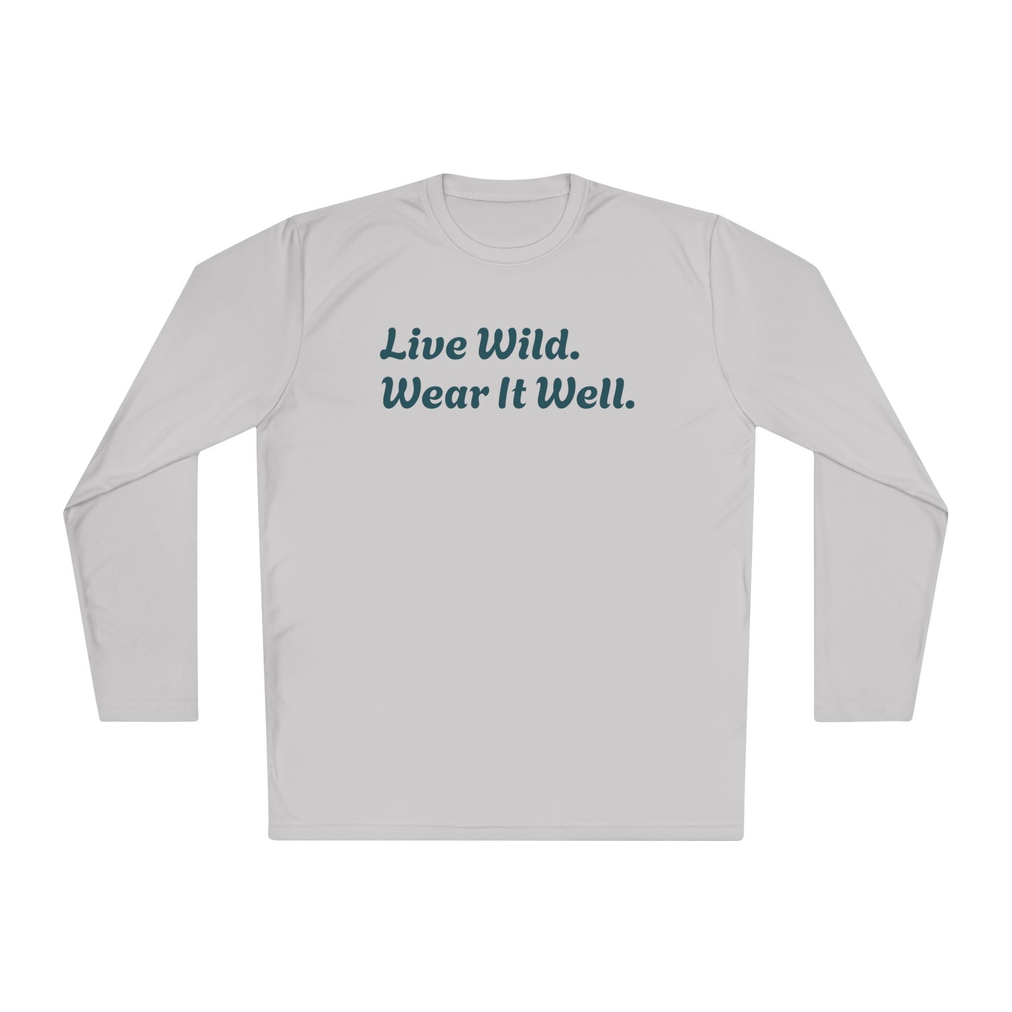 Fishing Shirt "Live Wild. Wear It Well." — Lightweight Long Sleeve Tee