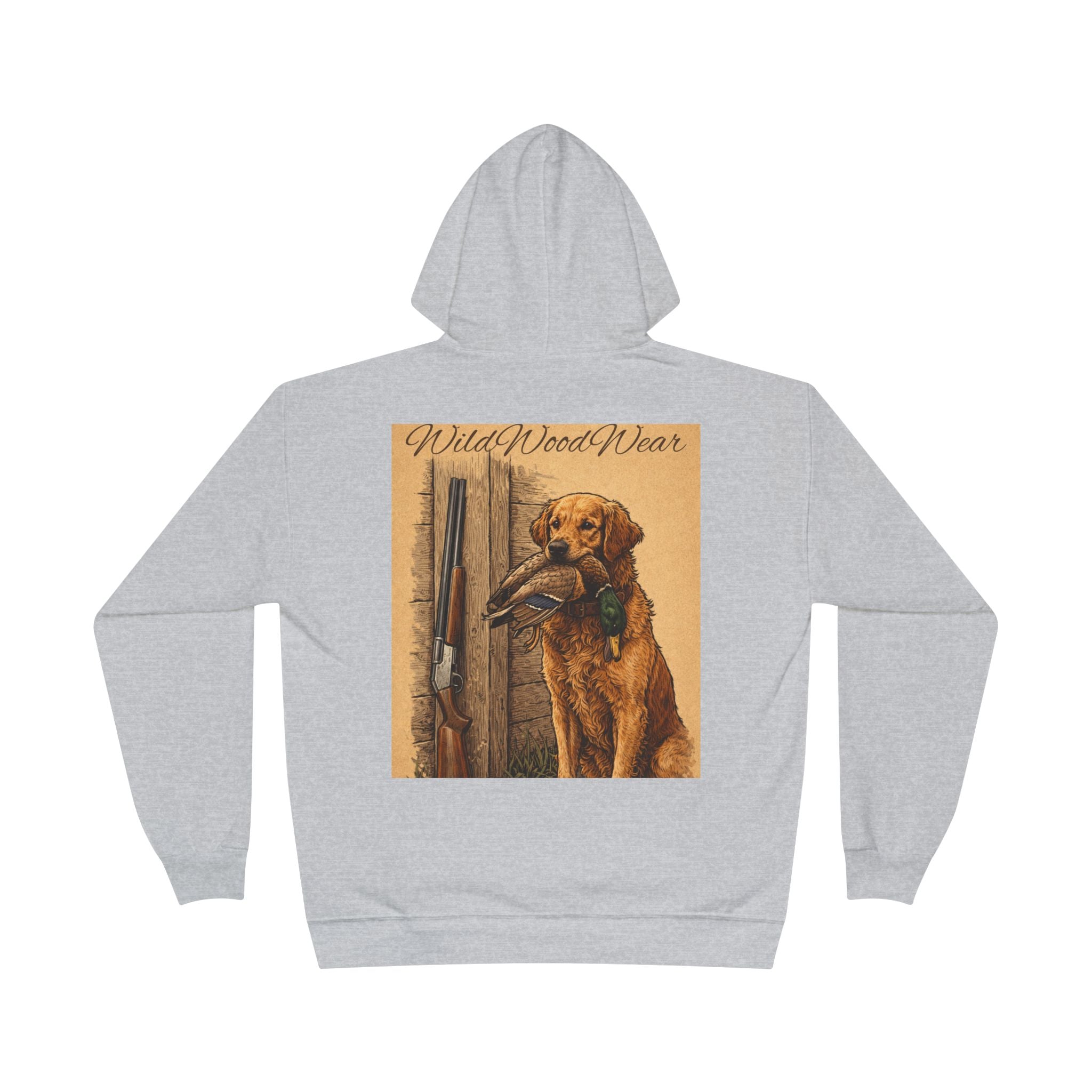 Retriever Hunting Hoodie — "Wild Wood Wear" Vintage Duck Hunting Pullover