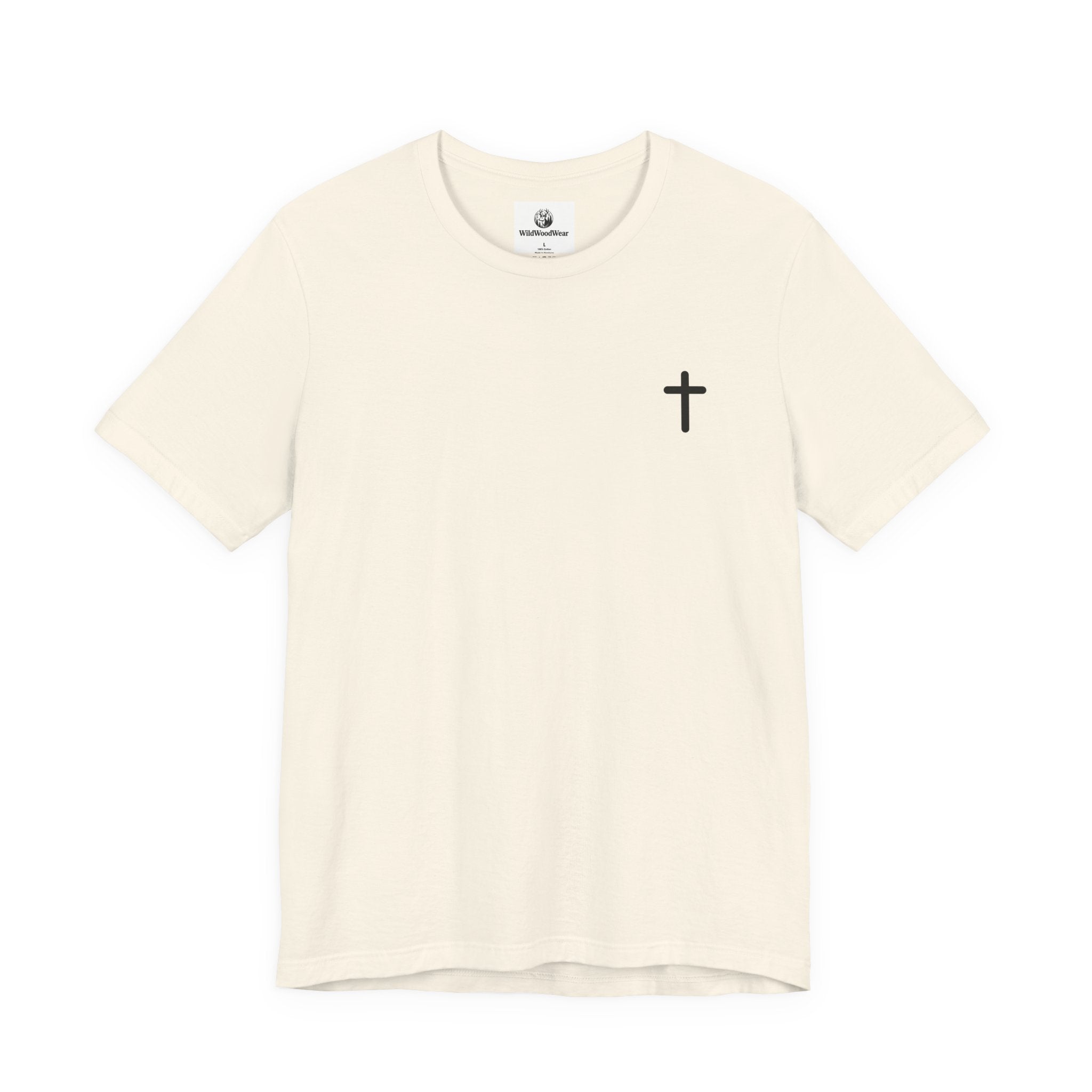 Christian Cross Tee — Philippians 4:13 Sunset Back Graphic T-Shirt