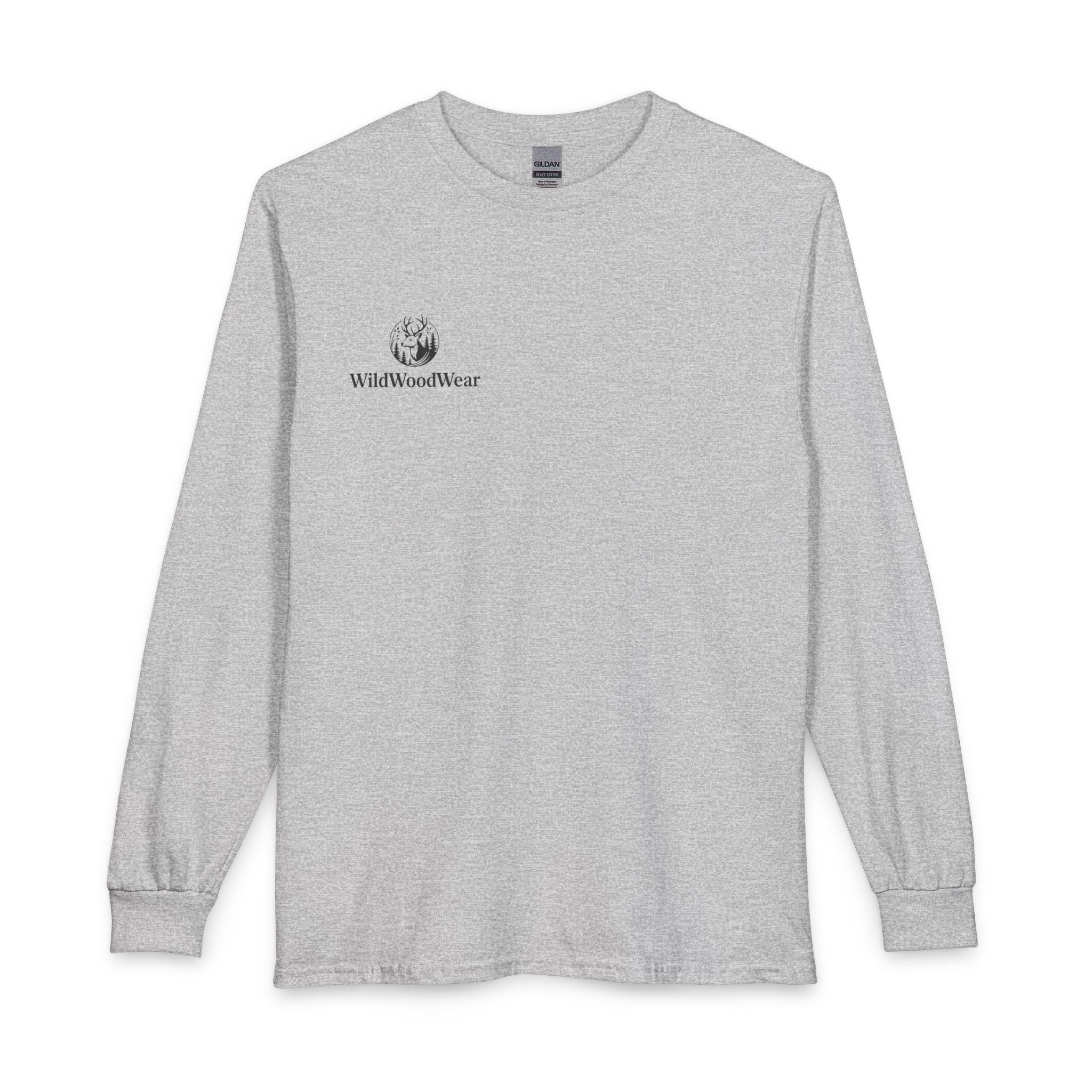 Long Sleeve T-Shirt — Minimalist Inspirational Crossroads Design ("A life...no one's watching")