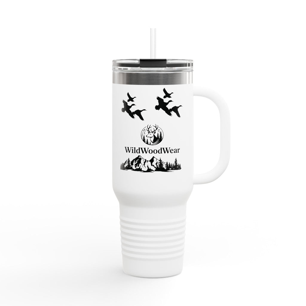40oz Insulated Travel Mug — WildWoodWear Duck Hunting Design