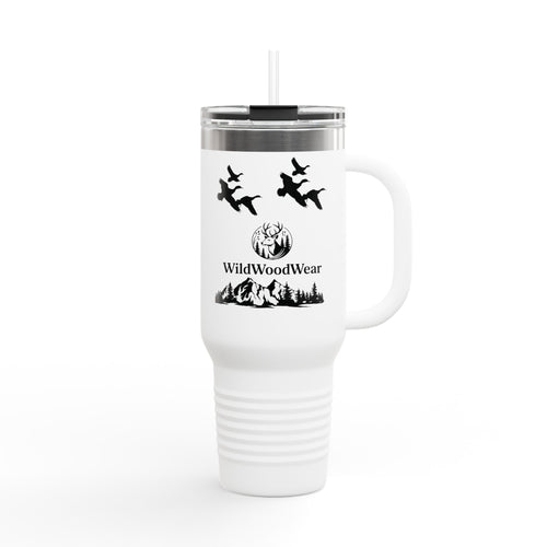 40oz Insulated Travel Mug — WildWoodWear Duck Hunting Design