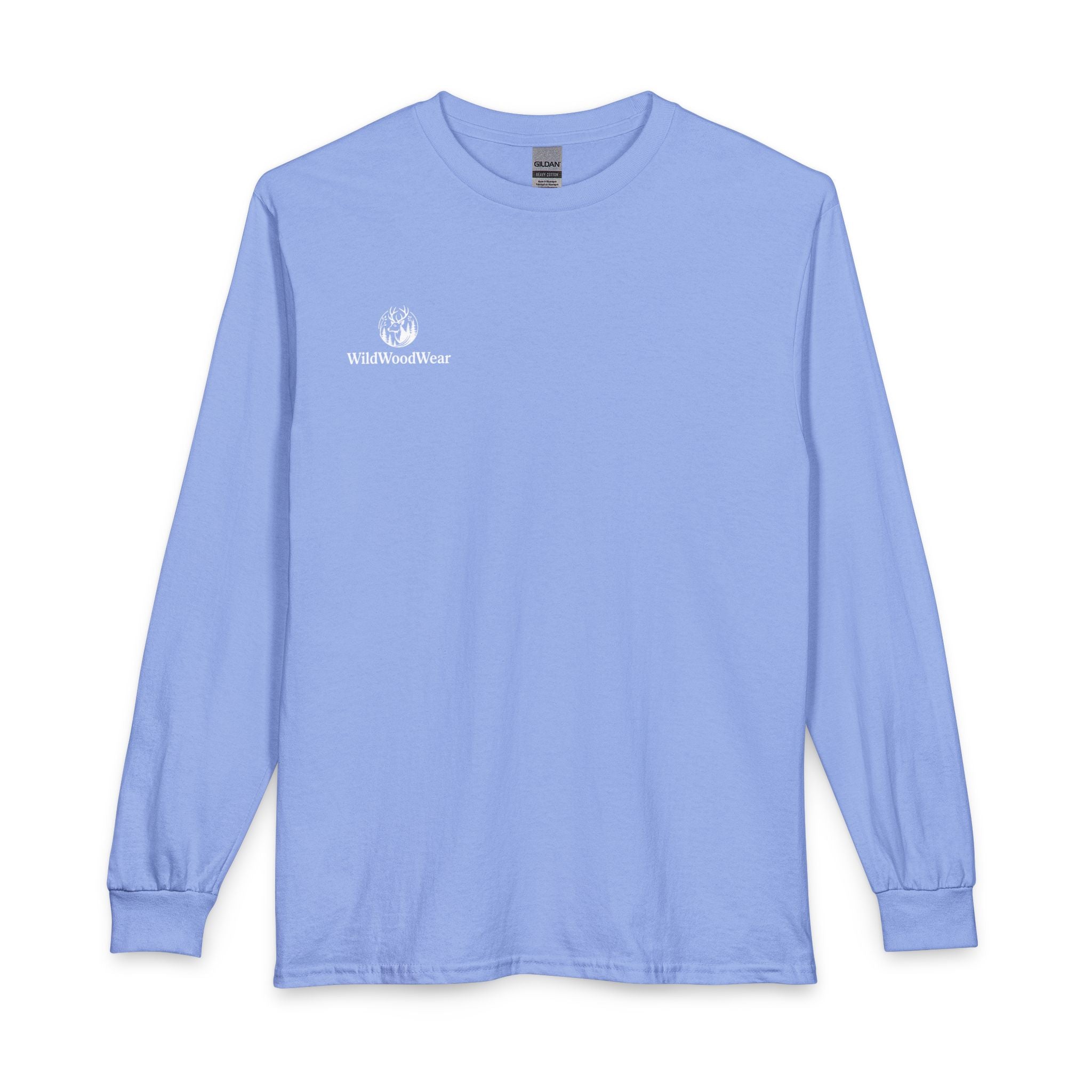 Long Sleeve T-Shirt — Minimalist Inspirational Crossroads Design ("A life...no one's watching")