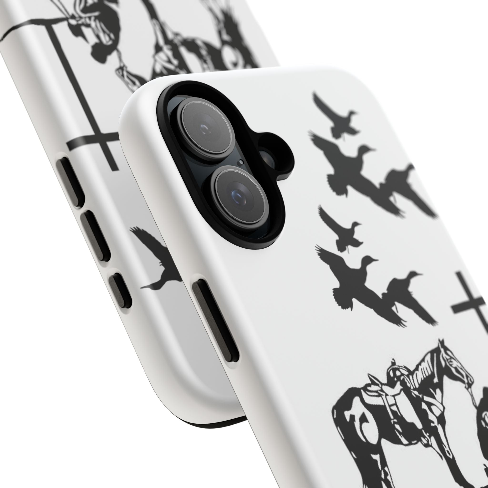 Western Prayer Phone Case — Cowboy, Horse & Cross Christian iPhone Cover