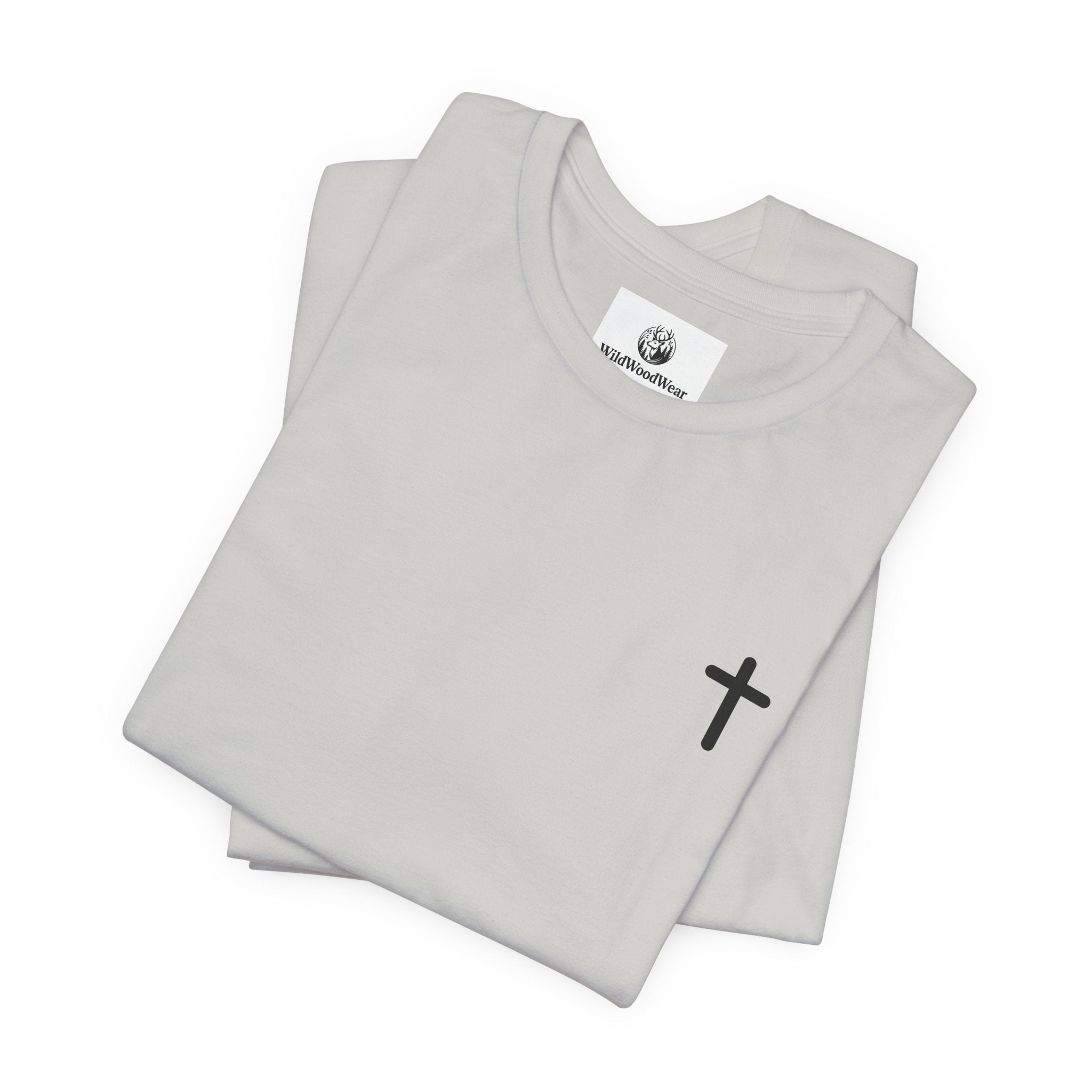 Christian Cross Tee — Philippians 4:13 Sunset Back Graphic T-Shirt