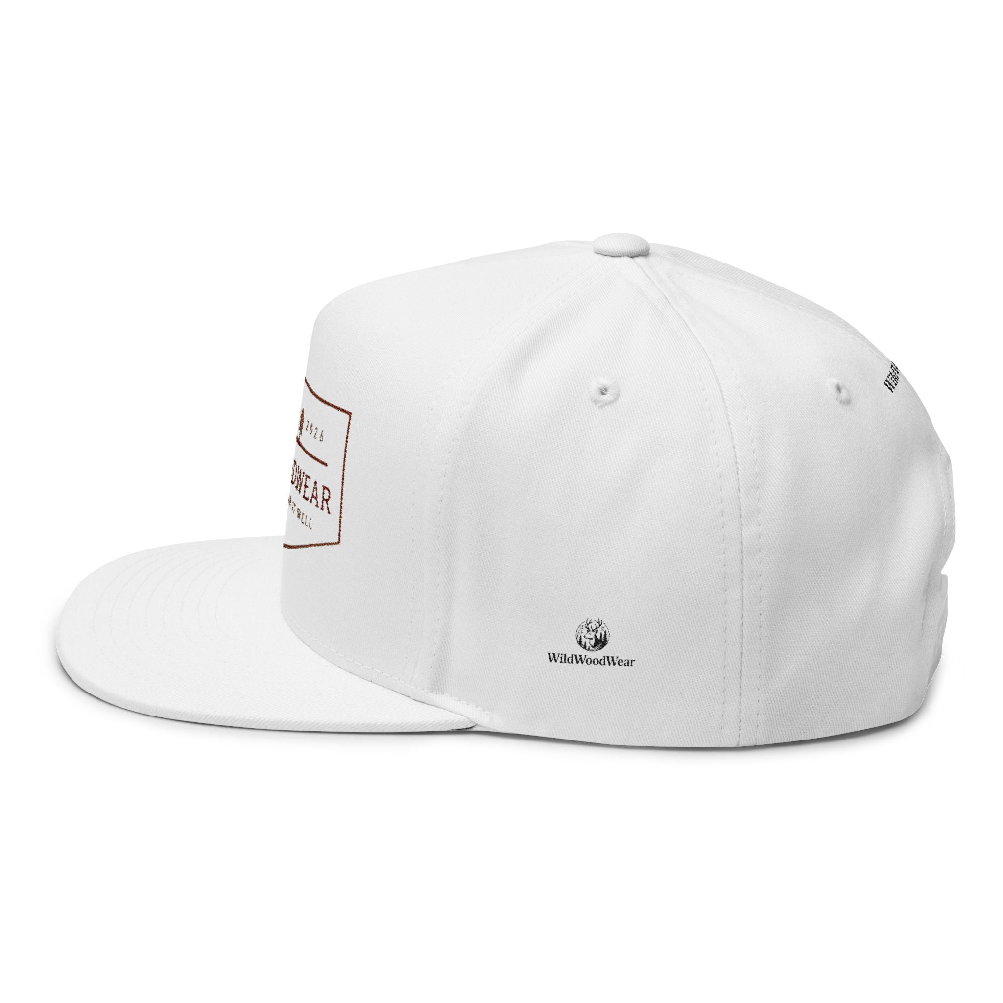 WildWoodWear Embroidered Flat Bill Cap — Outdoor Adventure Snapback very exciting and comfort