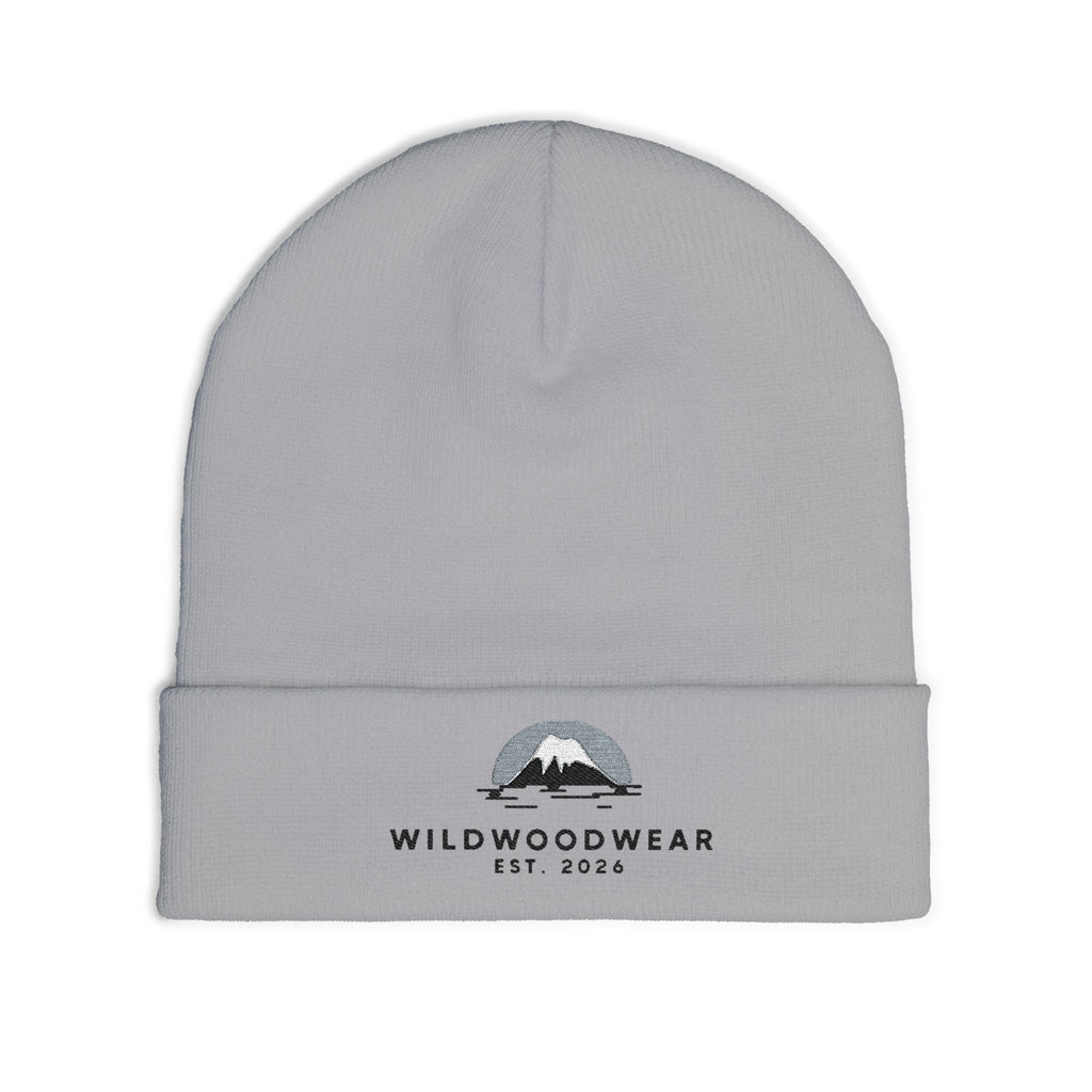 Embroidered Mountain Logo Knit Beanie