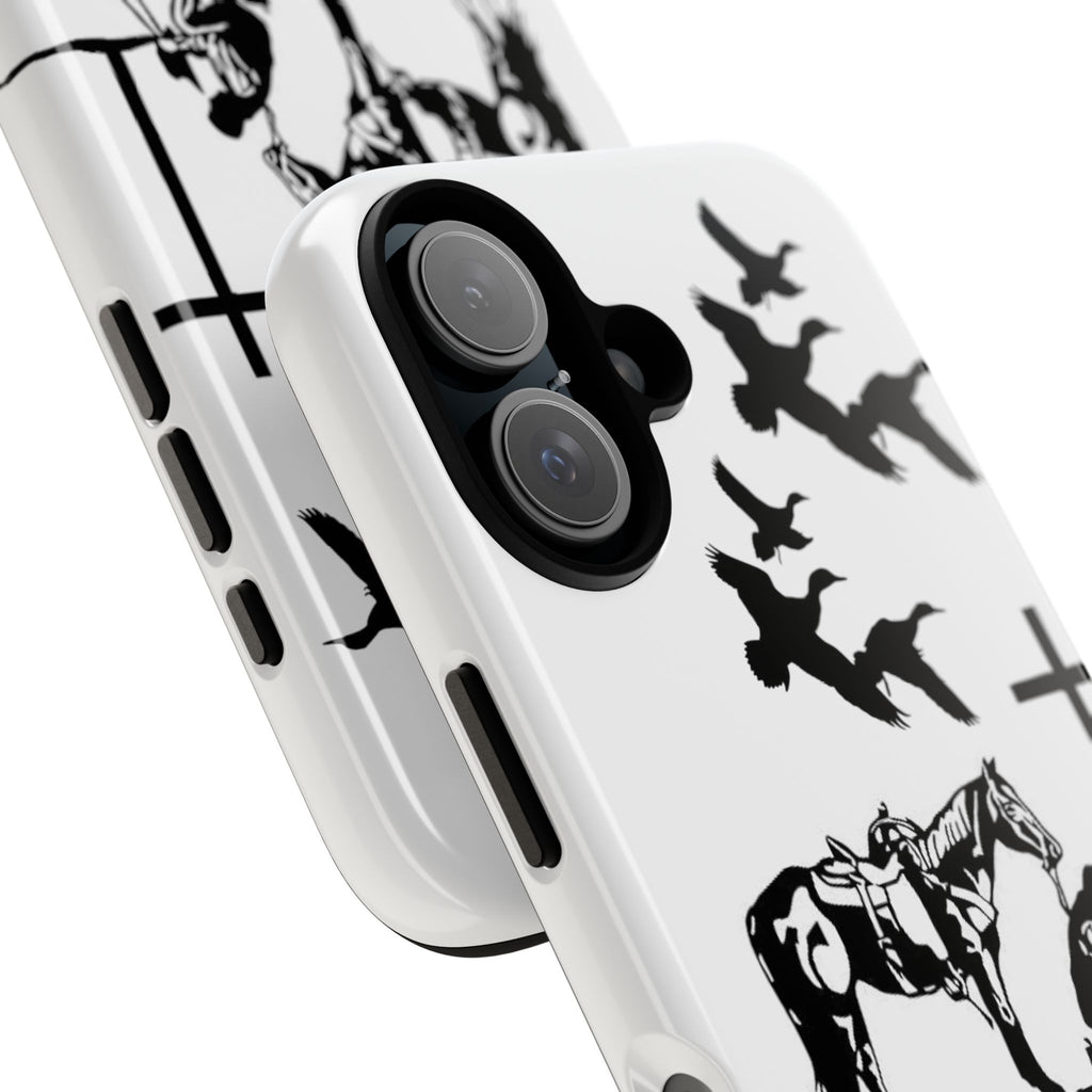 Western Prayer Phone Case — Cowboy, Horse & Cross Christian iPhone Cover