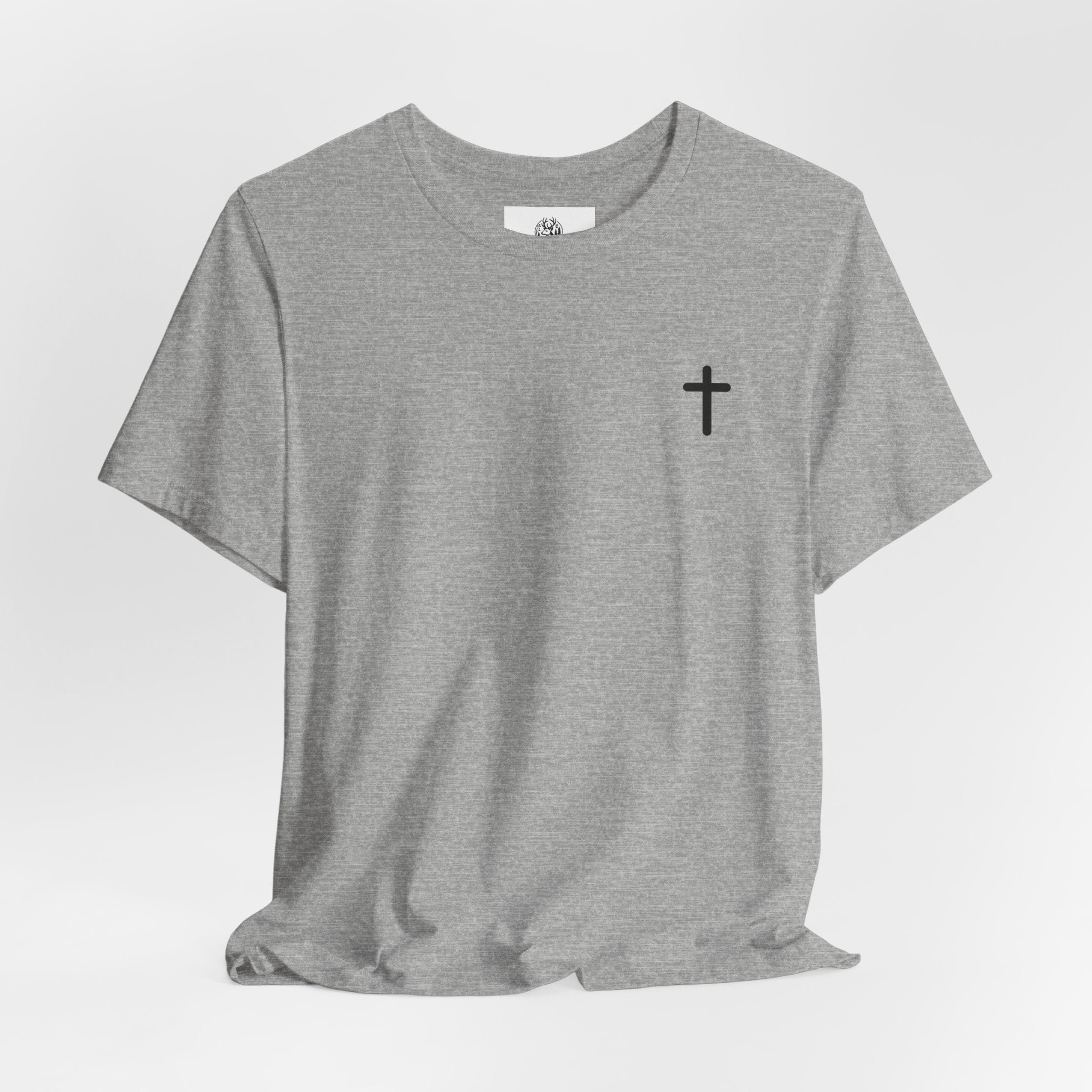 Christian Cross Tee — Philippians 4:13 Sunset Back Graphic T-Shirt